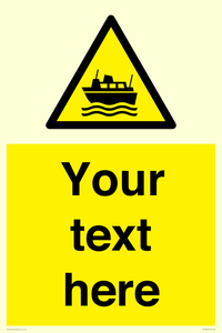 Custom warning ferries crossing vessels